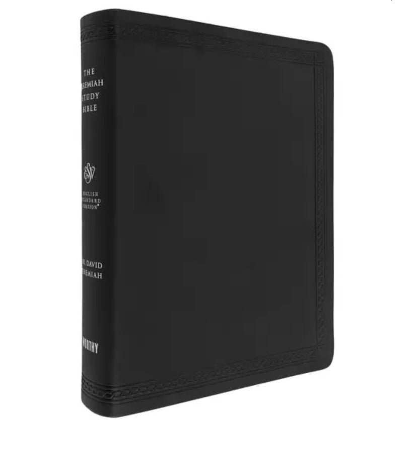 ESV Jeremiah Study Bible, Imitation Leather, Thumb Indexed, Black