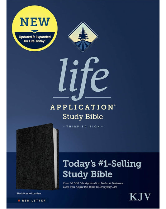 KJV Life Application Study Bible Black Leather