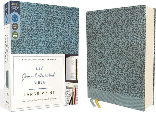 NIV Journal the Word Bible Large Print Teal Leathersoft