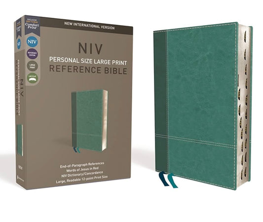 NIV Leathersoft Turquoise Bible Large Print