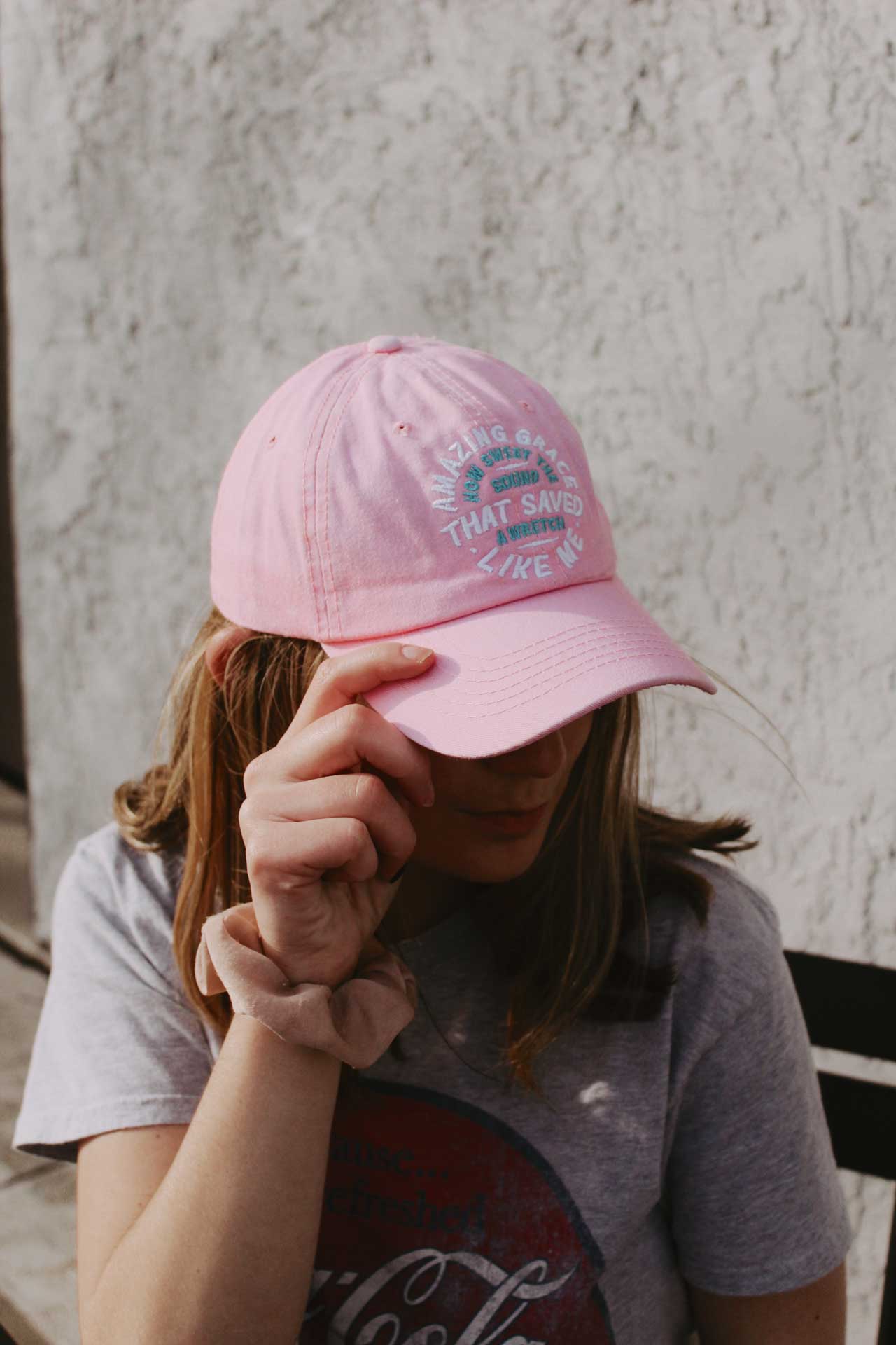 Cap Amazing Grace Prewashed Pink