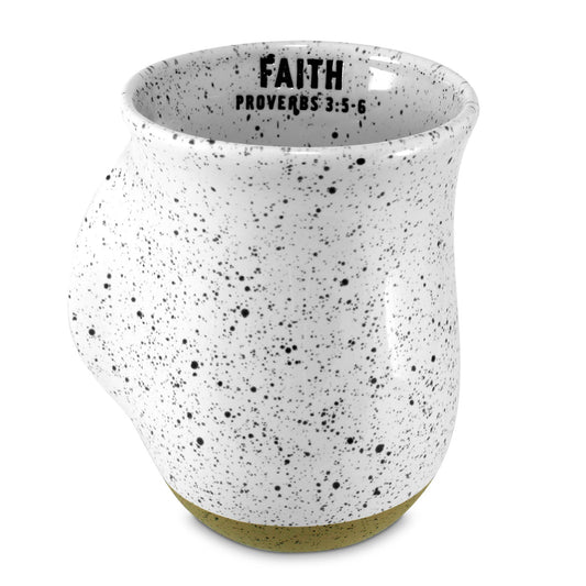 LCP Handwarmer Mug Speckled Stone Faith
