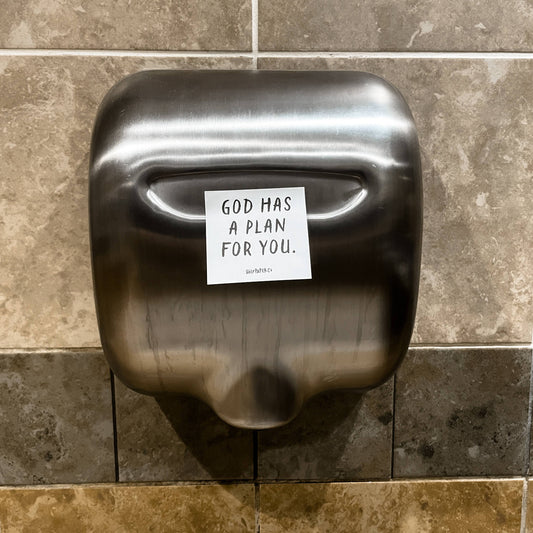 God Has a Plan For You Sticky Note Tracts: White