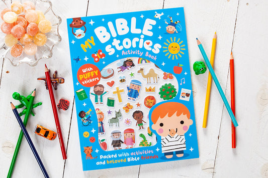 My Bible Stories Activity Book (Blue, Ages 3+)