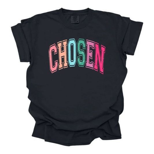 Chosen Varsity Multicolored: Bella Canvas / L / T-shirt