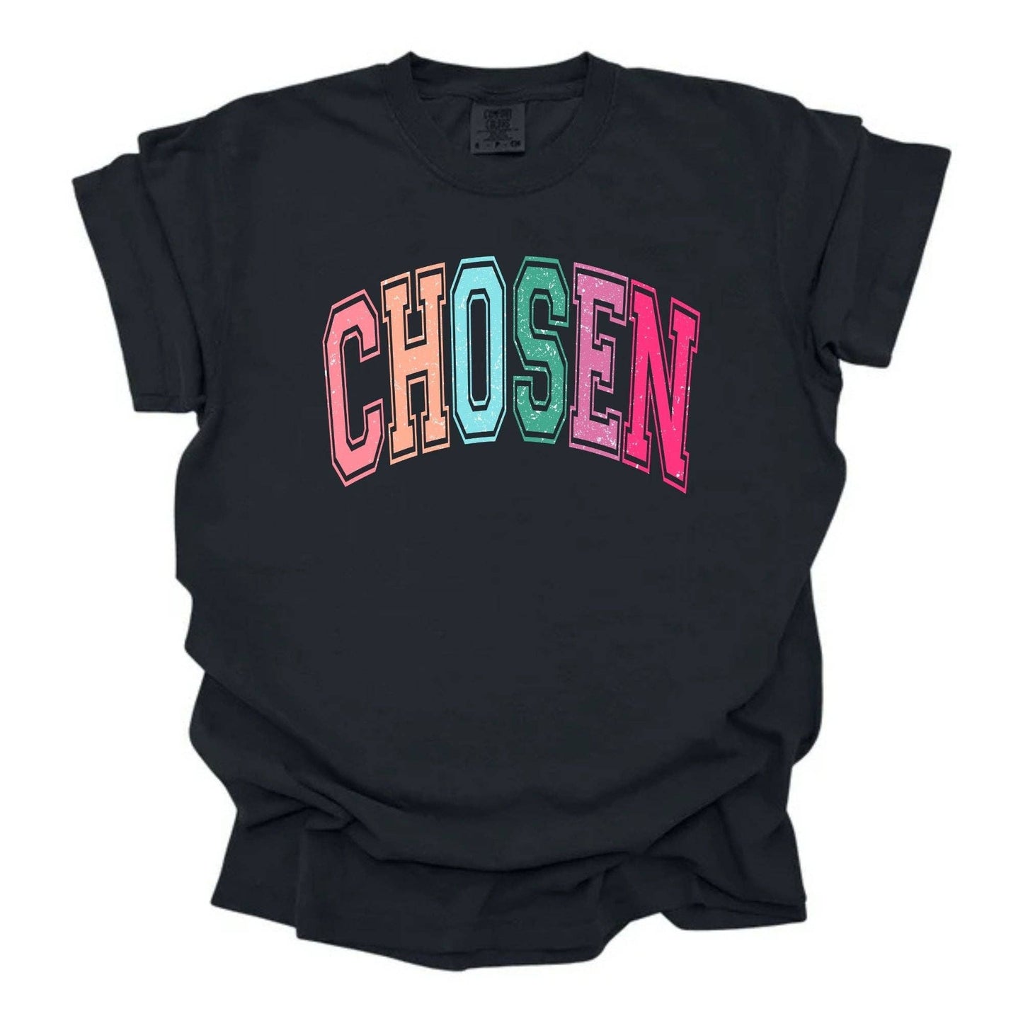 Chosen Varsity Multicolored: Bella Canvas / M / T-shirt