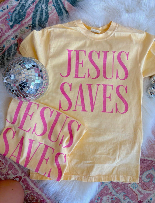 Jesus Saves Tee: S