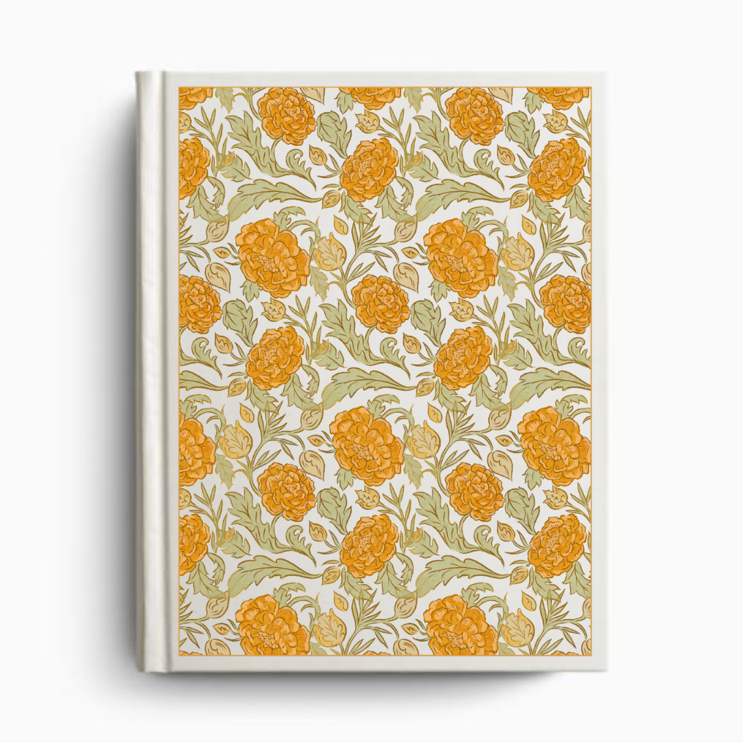 ESV Custom Single Column Journaling Bible®, Floral Hardcover: Blue