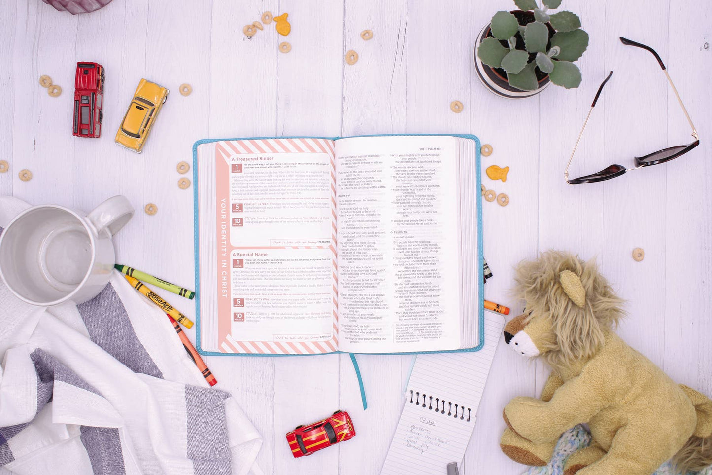 NIV The Busy Mom's Bible, Leathersoft, Teal, Red Letter