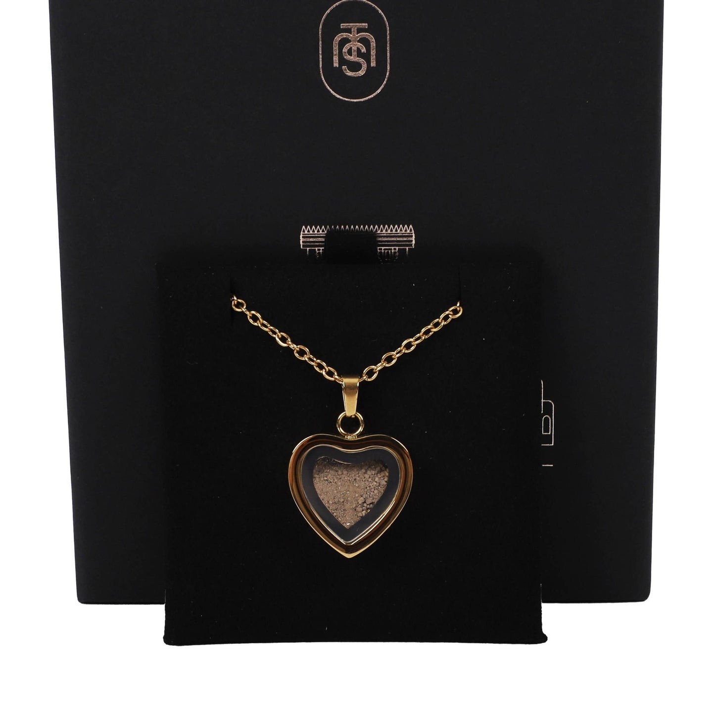Necklace Temple Mount Soil Heart Gold 20"