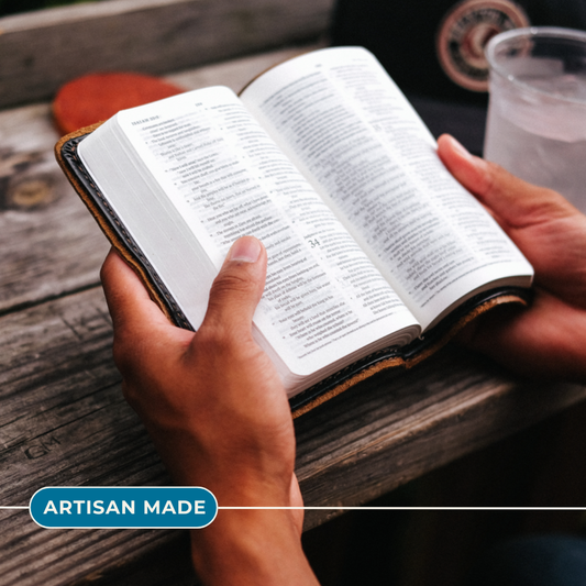 ESV Bible | Leather Goods | Artisan Made | Ethical Gift: Persimmon