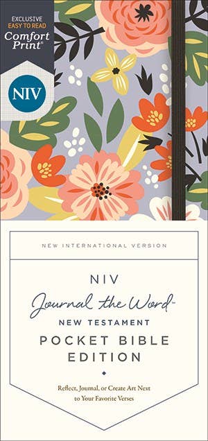 NIV Journal the Word Bible New Testament Hardcover Floral