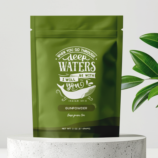 Bible Verse Tea - Gunpowder Green Tea Stand Up Pouch