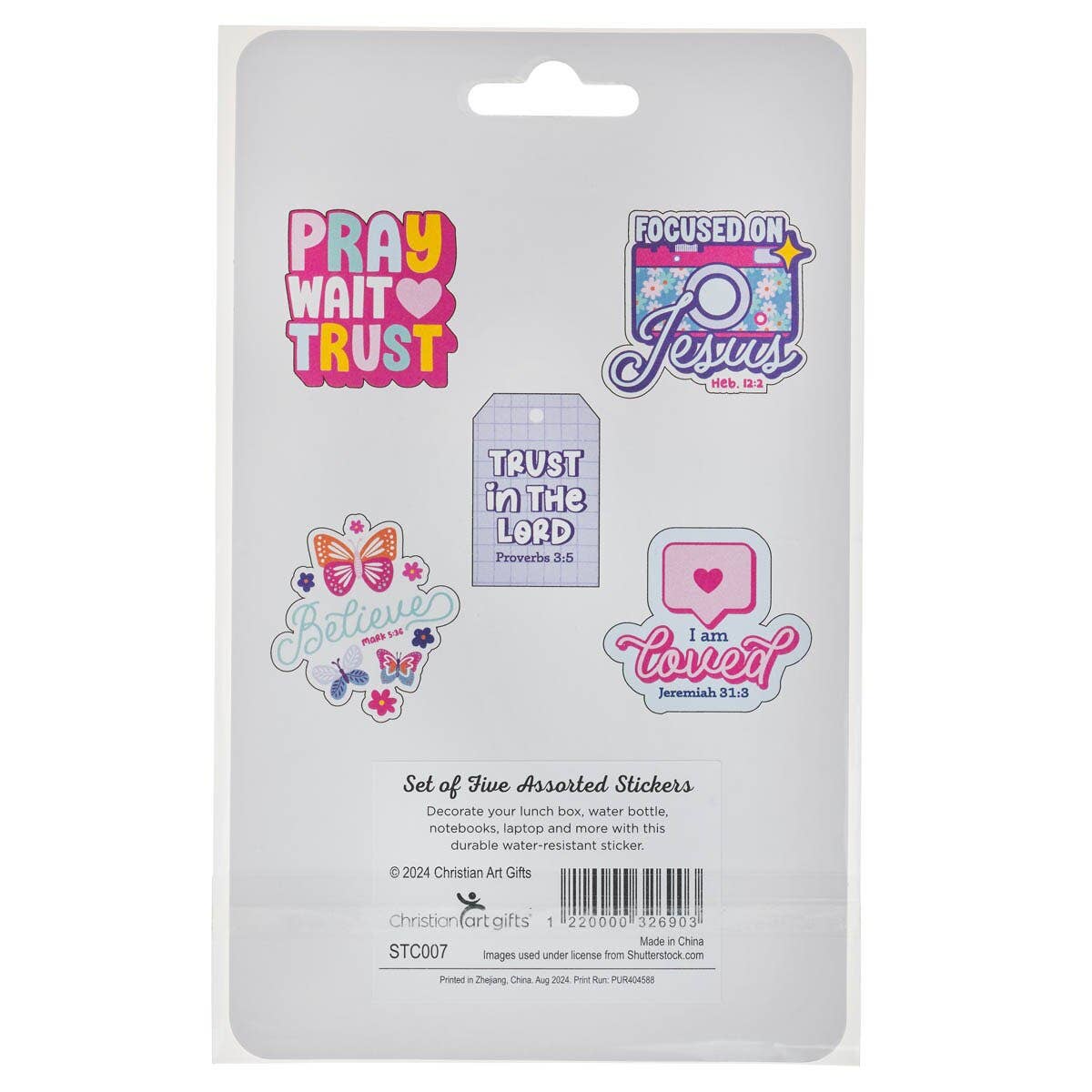 Sticker Set 5 pc. Girls Sticker Asst.