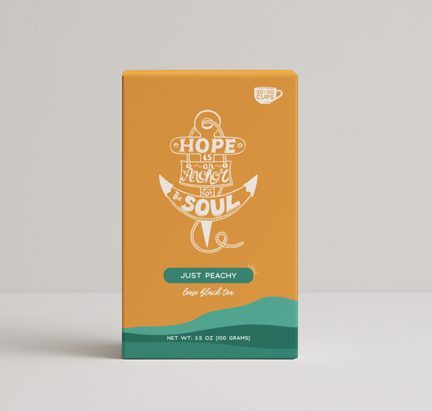 Bible Verse Peach Black Tea - "Hope Is An Anchor": 1.5 oz Pouch