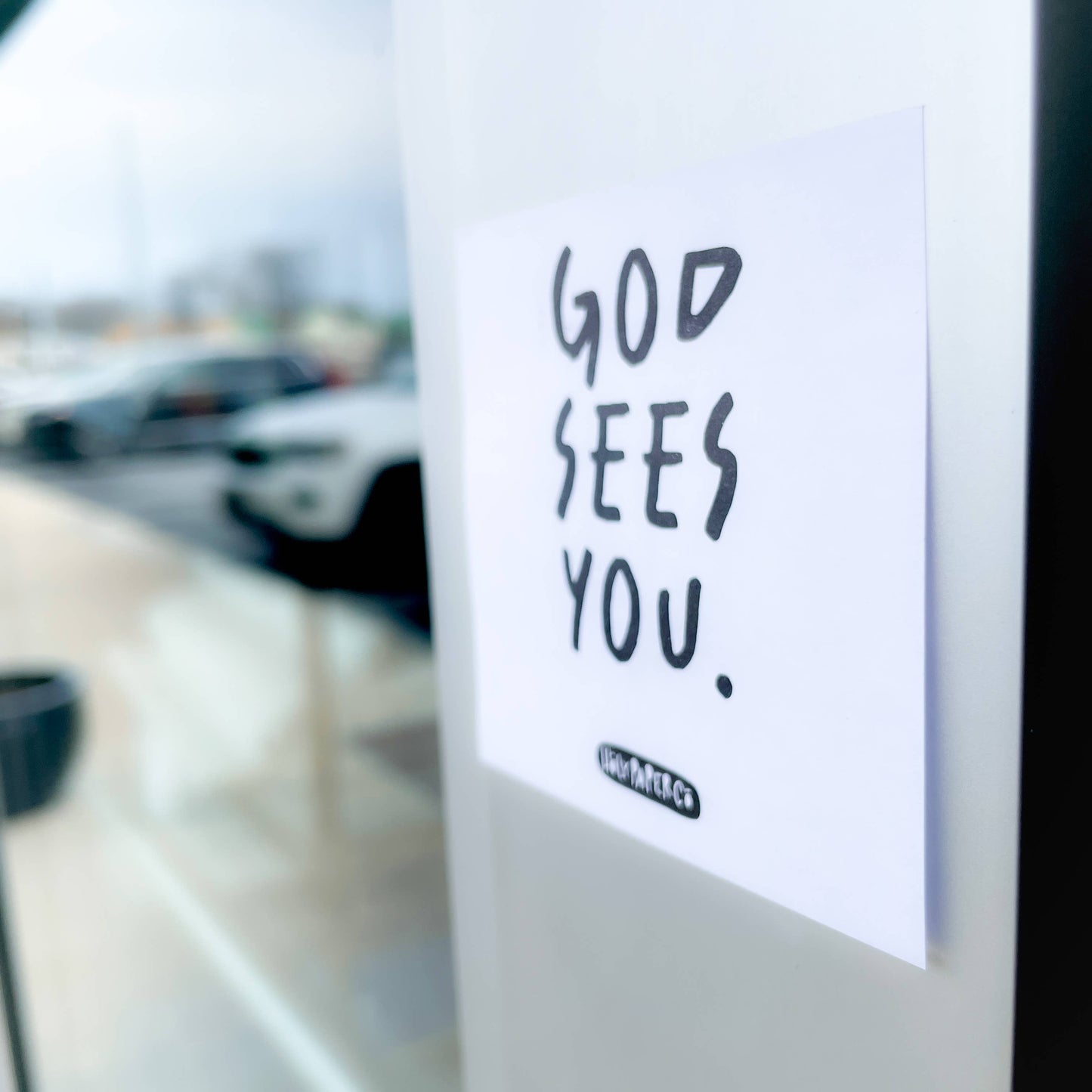 God Sees You Sticky Note Tracts: White