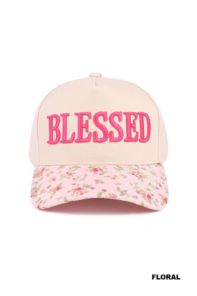 Blessed Two Tone Cotton Cap: RAISIN / 1(ONE SIZE)