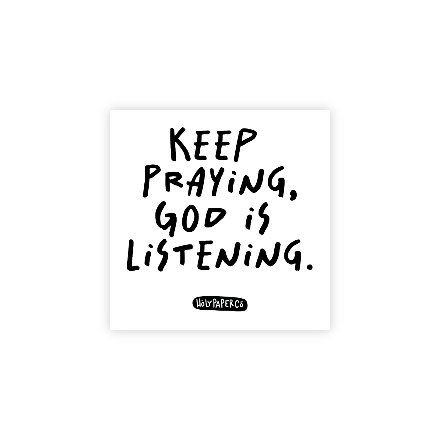 Keep Praying Sticky Note Tracts: White