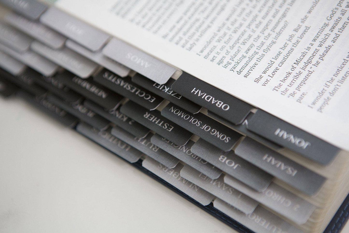 Bible Tabs | Bible Index Tabs- Black and Gray