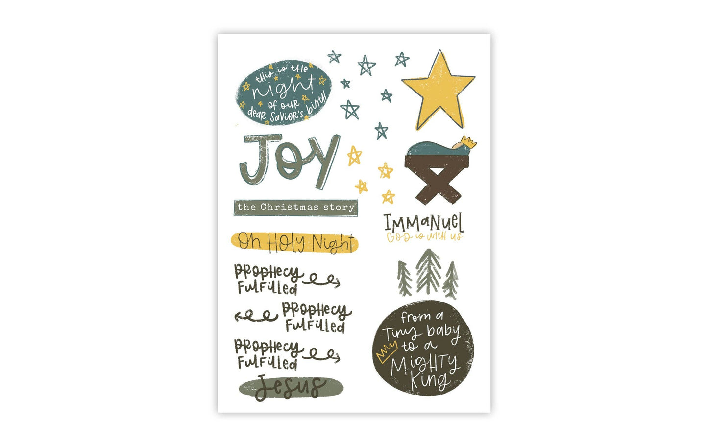 Christmas Night Joy Sticker Sheet