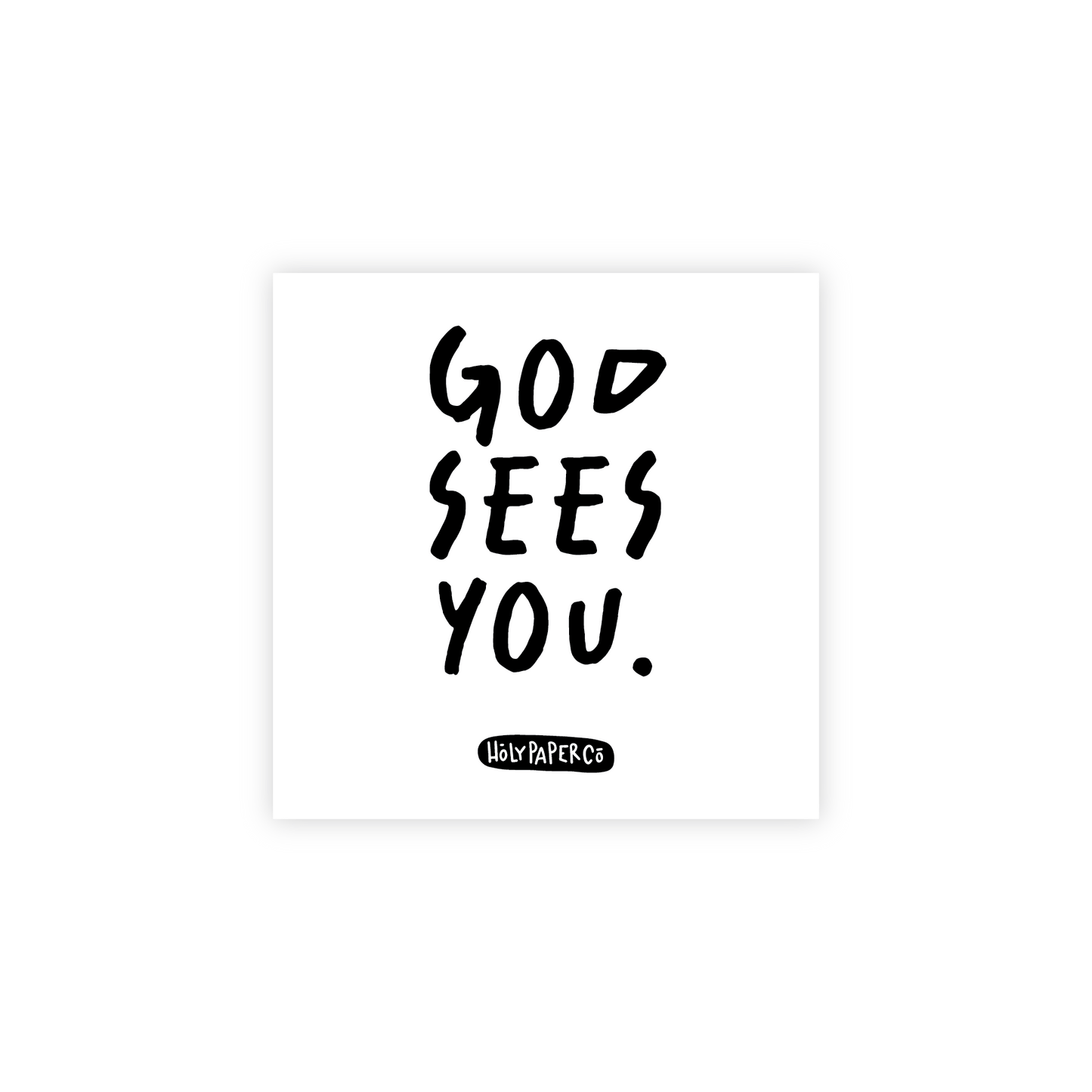God Sees You Sticky Note Tracts: White