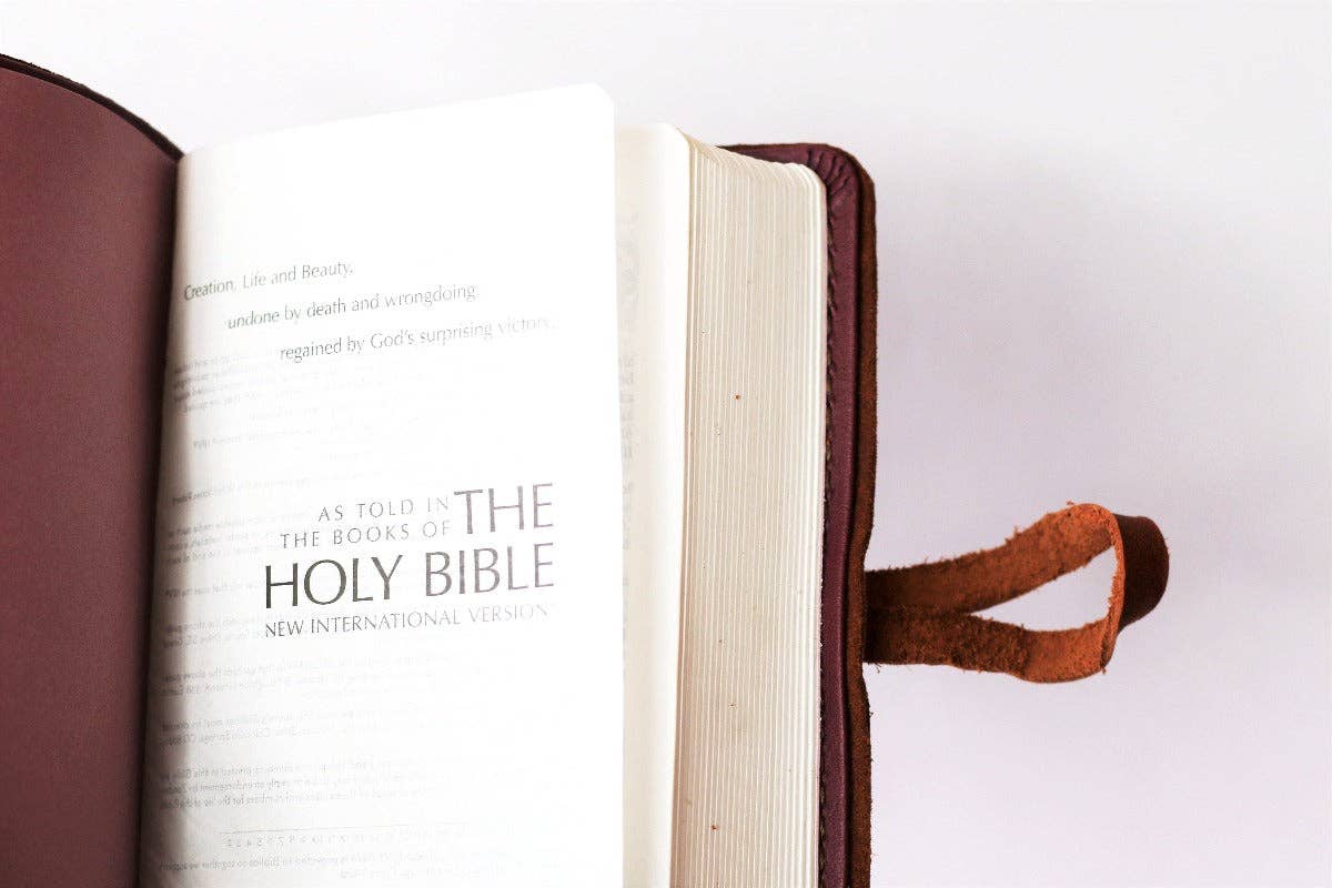 ESV Bible | Leather Goods | Artisan Made | Ethical Gift: Stone