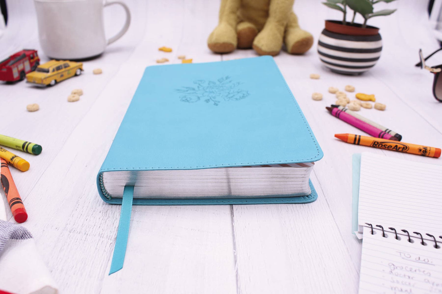 NIV The Busy Mom's Bible, Leathersoft, Teal, Red Letter