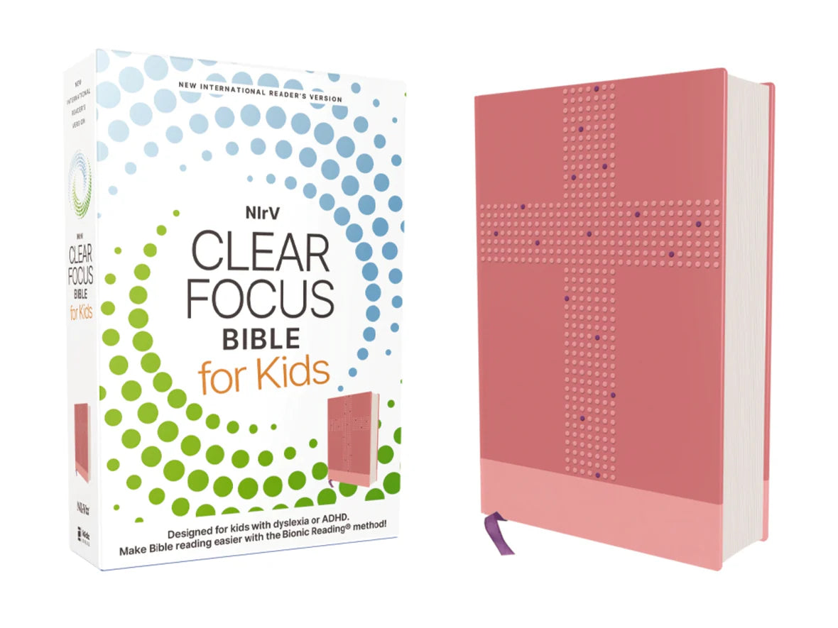 NIrV Clear Focus Bible for Kids- PINK